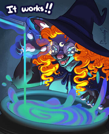 Halloween YCH for Zenafae on twitter!